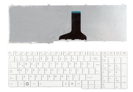 Toshiba L755-121, L755-16Z, L755-1LJ Beyaz Renk Klavye TuşTakımı