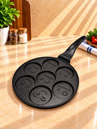Rachel 26 cm Döküm Emojili Pankek Tavası