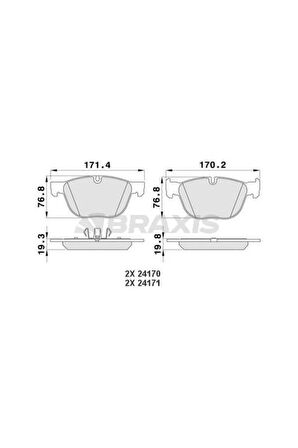 Fren Balatası On Bmw E70 E71 F15 F85 F16 F86