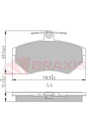 Vag On Fren Balatası Cordoba 96>99 İbiza 93> Toledo 92>98 - Aa0616