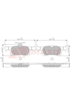 Fren Balatası Arka 308 13>