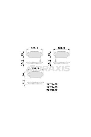 Ön Fren Balatası Honda Cıvıc Hatcback 2006-> Cıvıc Sedan 2012->