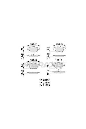 Ön Fren Balatası Astra G Corsa C Zafıra B
