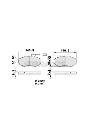 Ön Fren Balatası Boxer Ducato Jumper 2.0hdı 2.0ı 2.2hdı 14Q 02 06