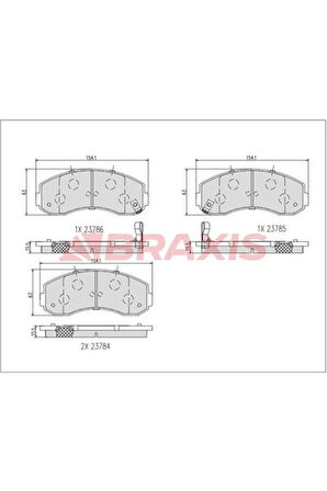 Fren Balatası On Bongo 97-> K2500 02-> K2700 98-> Asıa Hı-Topıc 93-99