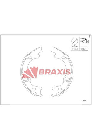 El Fren Balatası I30 07> / Pro Ceed Ceed 07> Sportage 04> 170×26