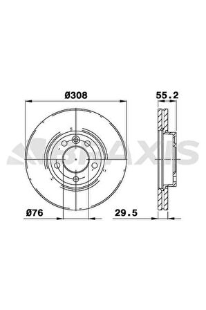Fren Diski Ön Havalı (16 Jant) Touareg 2.5 / 3.0 / 3.6 / 4.2 / 5.0 / 6.0 03>10 Transporter T5