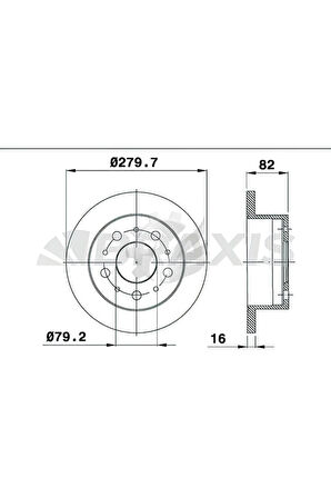 Fren Diski Arka Boxer Jumper Ducato (Tum Modeller) 18Q (16 Jant) 2.0 Hdı 2.2 Hdı 2.8hdı 2.