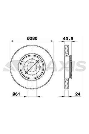 Fren Diski Ön Havalı Captur Clıo Iı Iıı Kangoo I Laguna I Megane I Iı Scenıc I Iı Dokker Lodgy