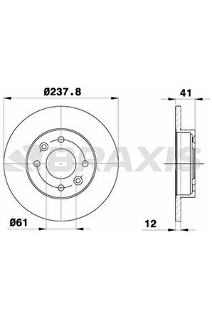 Fren Diski Ön R9 R11 R19 R21 Clıo I Iı Symbol Expres Megane I Logan Sandero 1.2 / 1.4 / 1.6 / 1.9