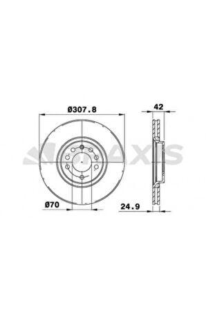 Opel On Fren Disk Aynası (5 Bijon) Astra G / H Zafıra B Corsa D Corsa E Zafıra B Adam - A