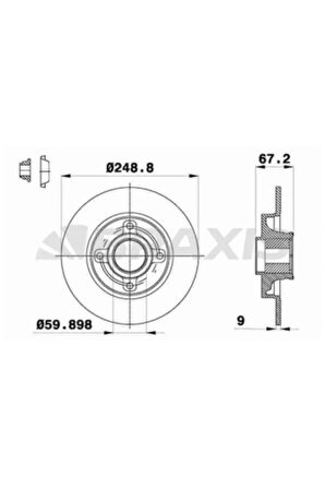 Psa Arka Fren Disk Aynası C4 P307 (poryalı Rulmanlı)1.4ı 1.6hdi 1.6i 2.0hdi 2.0i Espli Araclar