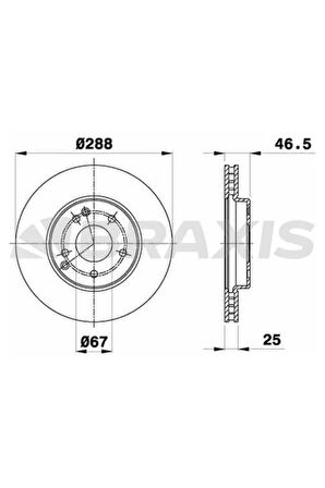 Fren Diski On W203 00>07 CL203 03>08 C209 02>09 W210 96>02 R170 96>04
