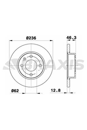 Fren Diski Ön Favorıt Felıcıa 1.1 / 1.3 / 1.6 / 1.9 Forman Caddy Iı 1.6 / 1.9d 96 00