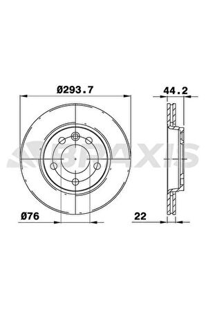 Fren Diski Arka Havalı Transporter T5 1.9tdı 2.0 2.5tdı 04 / 03> Multıvan V 04 / 03>