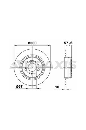 Fren Diski Arka W204 08>14 S204 09>14 C204 11> C207 09>16 A207 10>16