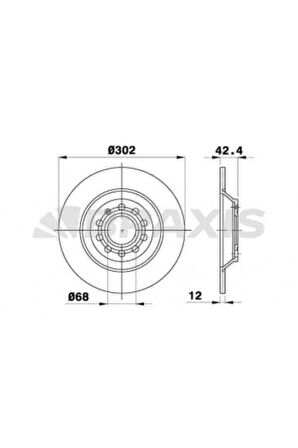 Vag Arka Fren Disk Aynası A6 Allroad 4fh 2.7 Tdi Quattro / 3.0 Tdi Quattro 07>11 - Braxıs Ae0539