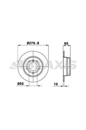 Fren Diski Arka Bmw 1 Serısı E81 116I 116D 07 11 E87 116I 116D 03>11
