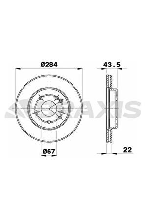Fren Diski On 190 W201 88>93 C124 87>92 A124 93>98 S124 88>93 W124 88>93 R107 86>89