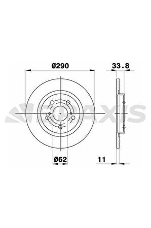 Fren Diski Arka Toyota Avensıs 09-> (290X5)