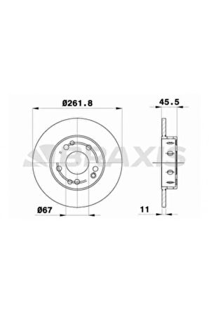 Mercedes Fren Diski On 190 W201 85>93 - Ae0470