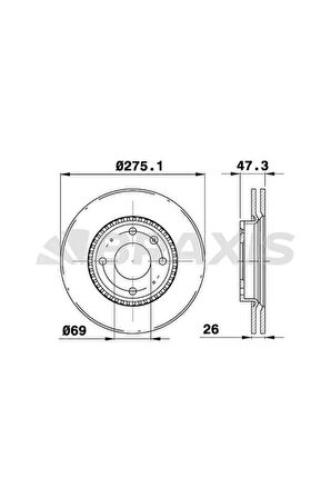 Fren Diski Ön Kıa Cerato 1.5Crdı 1.6I