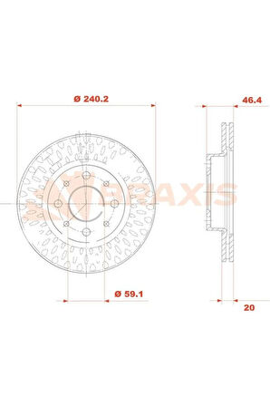 Fren Diski Ön Marea Palıo Albea Alfa Romeo 145 146 1.2 / 1.4 / 1.6 / 1.9