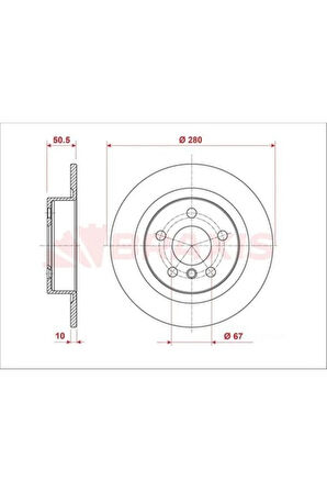 Arka Fren Diski Bmw F45 F46 F48 F39