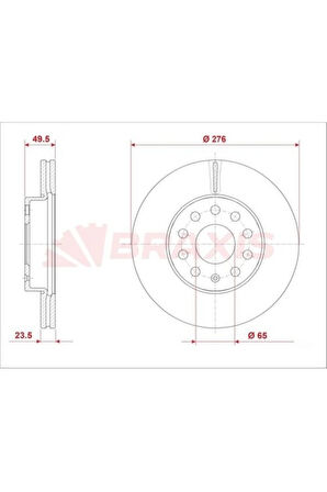 Fren Diski Ön Golf Vıı 13> Leon A3 13>16 Octavıa 13>