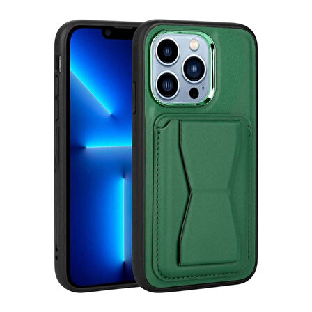 Teleplus Apple iPhone 12 Pro Max Kılıf Memo Kartlıklı Standlı Pu Deri Kapak