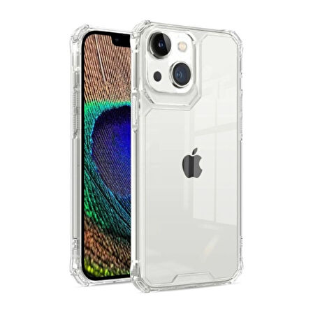 Teleplus Apple iPhone 13 Kılıf Alp Pc Kristal Darbe Korumalı Kapak