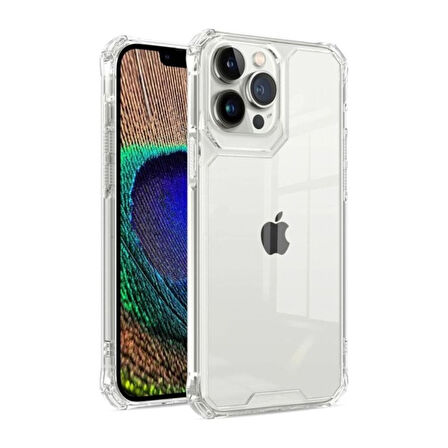 Teleplus Apple iPhone 13 Pro Max Kılıf Alp Pc Kristal Darbe Korumalı Kapak