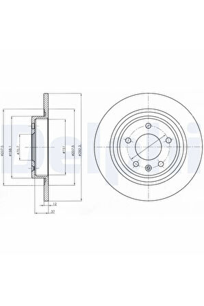 FREN DISKI ARKA ASTRA J 1.3CDTI 1.4 1.6 1.7 ZAFIRA TOURER C 1.4/1.6/1.8/2.0 CDTI 09>>
