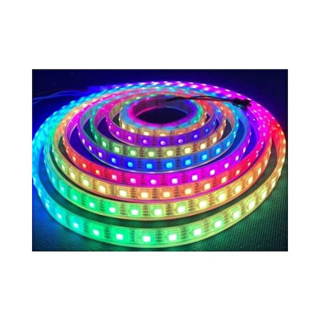 5V Adreslenebilir WS2812B ARGB Pixel Şerit Led M:60Led 1M Magic Led