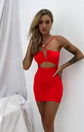 Göbek Ve Sırt Dekolteli Fantazi Elbise