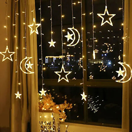 Dodes Ay ve Yıldız Perde LED Işık