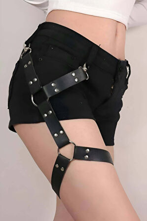 Seksi Deri Tek Bacak Aksesuarı, Bacak Kemeri - Brf1177