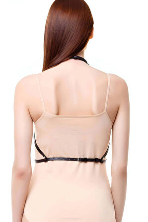 Göğüs Bölgesi Şık Deri Aksesuar - Brf180