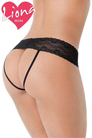 İpli Büyük Beden Dantel Külot