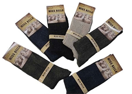 Miss Bella Lamswool Kışlık Erkek  Çorap 8 Adet
