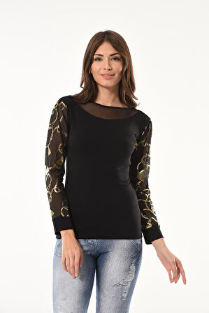 Varak Desenli Uzun Kol Body 144