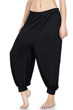 Siyah Manşetli Şalvar 0527-syh