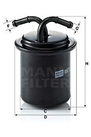 YAKIT FİLTRESİ SUBARU FORESTER IMPREZA I IMPREZA II LEGACY I LEGACY II SVX 111067