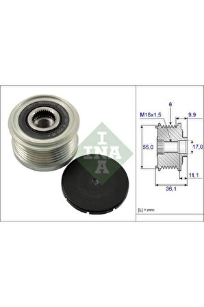 Alternatör Kasnağı Rulmanlı Boxer-jumper-ducato 06 Daıly 99 3.0 Dmtj-hdı 6 Kanal