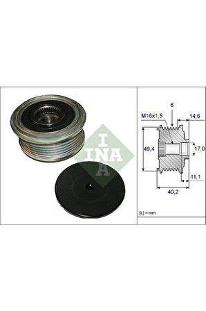 ALTERNATÖR KASNAĞI POLO A4 A6 T6 AMAROK GOLF6 1.6 2.0 TDI CAGA CDCA CLHA CLHB