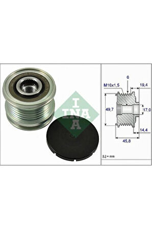 Alternator Kasnagı Mercedes W204 W205 C218 W212 W222 X204 W166 C292 W639 W447 B906 A6461550115