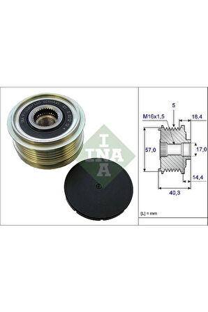 Alternatör Kasnağı Rulmanlı Accent Era-Elantra-Getz-I20-I30-Kıa Ceed-Rıo 1.4-1.6-1.5 Crdi