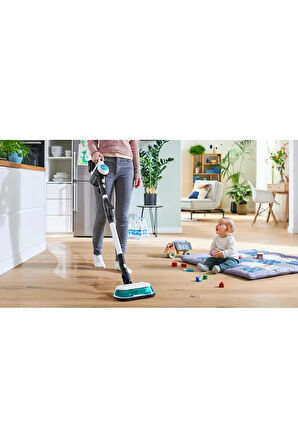 BCS71HYG3 Hygienic 2'Si 1 Arada Premium Aqua Şarjlı Dikey Süpürge 10 yıl Motor Garantili