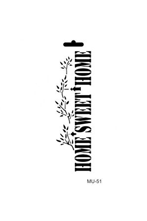 Home Stencil (şablon) 10x25 Cm