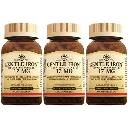 Gentle Iron 17 Mg 90 Kapsül 3 Adet